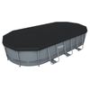 Piscina Desmontable Tubular Bestway Power Steel Oval 549x274x122 Cm Con Depuradora Cartucho 5.678 L/h Con Cobertor Y Escalera