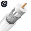 Antena De Cable Tv Macho/hembra Coxial 9.5 Mm Pvc 10 M - Linq Blanco