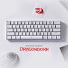 Teclado Mecánico Gaming 60% K630 Dragonborn Rgb White Blanco