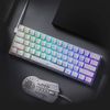 Teclado Mecánico Gaming 60% K630 Dragonborn Rgb White Blanco