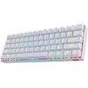 Teclado Mecánico Gaming 60% Dual K530 Draconic Rgb White Blanco