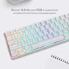 Teclado Mecánico Gaming 60% Dual K530 Draconic Rgb White Blanco