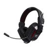 Auriculares Gaming Negro Luz Rgb Roja 2xjack+usb