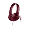 Auricular Philips Diadema Bass+ Con Micro Rojo