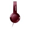 Auricular Philips Diadema Bass+ Con Micro Rojo