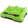 Cargador Doble Ranura 24 V 2 A Greenworks