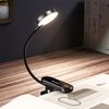 Luz Led Inalámbrica Clip Brazo Flexible Botón Táctil Batería 24h Baseus Negro