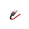 Cable Datos Y Carga Con Conectores Usb Y Lightning 1m 2.4a Rojo Baseus