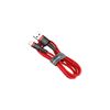 Cable Datos Y Carga Con Conectores Usb Y Lightning 1m 2.4a Rojo Baseus