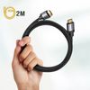 Cable Hmdi A Hdmi 4k De Alta Definición Trenzado De Nylon 2m Baseus Negro