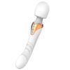 Vibrador De Silicona De Doble Motor Varita De Gran Tamaño Masajeador De Punto G Juguete Sexual (blanco)