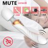 Vibrador De Silicona De Doble Motor Varita De Gran Tamaño Masajeador De Punto G Juguete Sexual (blanco)