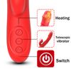 Vibrador De Calefacción Columpio De Clítoris Estimulador Telescópico Juguetes Sexuales Femeninos (rojo)