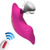 Vibrador De Succión Portátil 9 Modos Control Remoto Succionador Vibrador Vagina Estimulador De Clítoris (rojo)