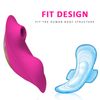 Vibrador De Succión Portátil 9 Modos Control Remoto Succionador Vibrador Vagina Estimulador De Clítoris (rojo)