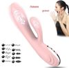 Potente Vibrador De Gran Tamaño Suave Vagina Femenina Estimulador De Clítoris Masturbador Para Mujeres (rojo)