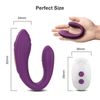 Vibrador De Control Remoto Inalámbrico Para Mujeres, Estimulador De Clítoris Vibrador De Punto G (morado)