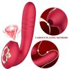 Vibrador Telescópico De Vibración De Succión Para Mujer (rojo)