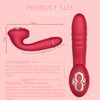 Vibrador Telescópico De Vibración De Succión Para Mujer (rojo)