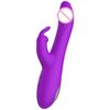 Vibrador Femenino De Conejo Telescópico De Doble Motor De 10 Velocidades (púrpura)