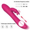 Vibrador Femenino De Conejo Telescópico De Doble Motor De 10 Velocidades (púrpura)