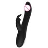 Vibrador Femenino De Conejo Telescópico De Doble Motor De 10 Velocidades (negro)