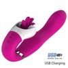 Vibrador Para Lamer La Lengua De Rotación De 360 ° Con Motor Dual De 12 Velocidades Para Mujeres (rojo)