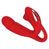 Vibrador De Silicona De Doble Motor, Masajeador Recargable Femenino (rojo)