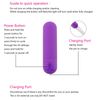 Vibrador Mini Bala De 10 Velocidades Para Mujer (morado)