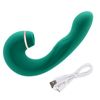 Vibrador De Succión Retráctil Automático De 10 Frecuencias Para Mujeres (verde)