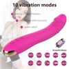 Vibrador De Silicona Suave De 10 Modos Para Mujer (púrpura)