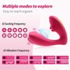 Vibrador De Succión Impermeable Portátil Multimodo Para Mujeres (rojo)