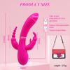 Vibrador De Masaje De Silicona Multifrecuencia 3 En 1 Para Mujer (rosa)