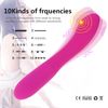 Vibrador Impermeable De Silicona De 10 Modos Para Mujer (negro)