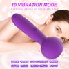 Mini Vibrador De Masaje Eléctrico De 10 Frecuencias Para Mujer (negro)