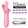 Vibrador De Masaje Para Lamer La Lengua De Silicona De 10 Frecuencias Para Mujeres (rosa)