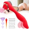 Vibrador De Masaje De Succión De Motor Dual De 7 Frecuencias Para Mujeres (rojo)