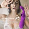 Vibrador De Masaje De Succión De Silicona 2 En 1 Para Mujer (púrpura)