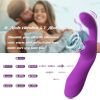 Vibrador De Masaje De Succión De Silicona 2 En 1 Para Mujer (púrpura)