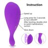 Vibrador De Masaje De Succión Doble De 8 Frecuencias De Vibración De 5 Frecuencias Para Mujeres (púrpura)