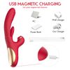 Vibrador De Masaje Telescópico Para Chupar La Lengua 3 En 1 Para Mujeres (rojo)