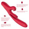 Vibrador De Masaje Telescópico Para Chupar La Lengua 3 En 1 Para Mujeres (rojo)