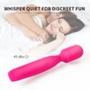 Vibrador De Masaje A Prueba De Agua De 16 Frecuencias Para Mujeres (rosa Roja)