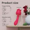 Vibrador De Masaje Para Lamer La Lengua Rosa 2 En 1 Para Mujeres (rosa)