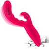 Vibrador De Masaje De Silicona De 16 Frecuencias Para Mujer (rosa Roja)