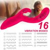 Vibrador De Masaje De Silicona De 16 Frecuencias Para Mujer (rosa Roja)