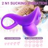 Vibrador De Masaje De Succión 2 En 1 Para Mujer (púrpura)