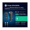 Motorola Sjv102-eu Black / Cargador De Vehículo Usb-a + Usb-c 45w