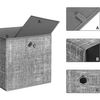 Lote De 6 Cubos De Almacenamiento Plegables En Tela No Tejida Gris - 30x30x30 Cm