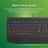 Teclado Gaming Ergonómico Con Reposamuñecas, 104 Teclas Anti-ghosting, Teclas Multimedia, Interuptores Mx Black, 6 Modos Rgb Vertux Tungsten